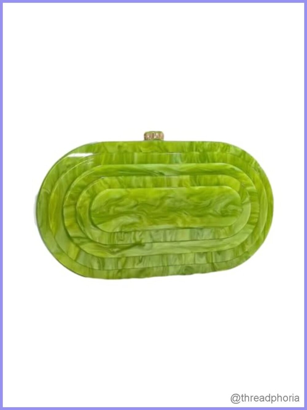 Acrylic Evening Clutch Bag Shell Shape Shoulder Crossbody Bag Glitter Marble